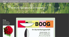 Desktop Screenshot of blumen-boog.de