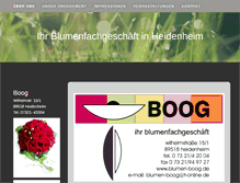 Tablet Screenshot of blumen-boog.de
